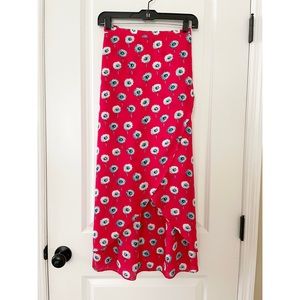 J Crew Faux Wrap Midi Skirt, L, EUC